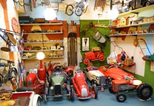 A collection of vintage cars and toys can be found in the Motoring museum.